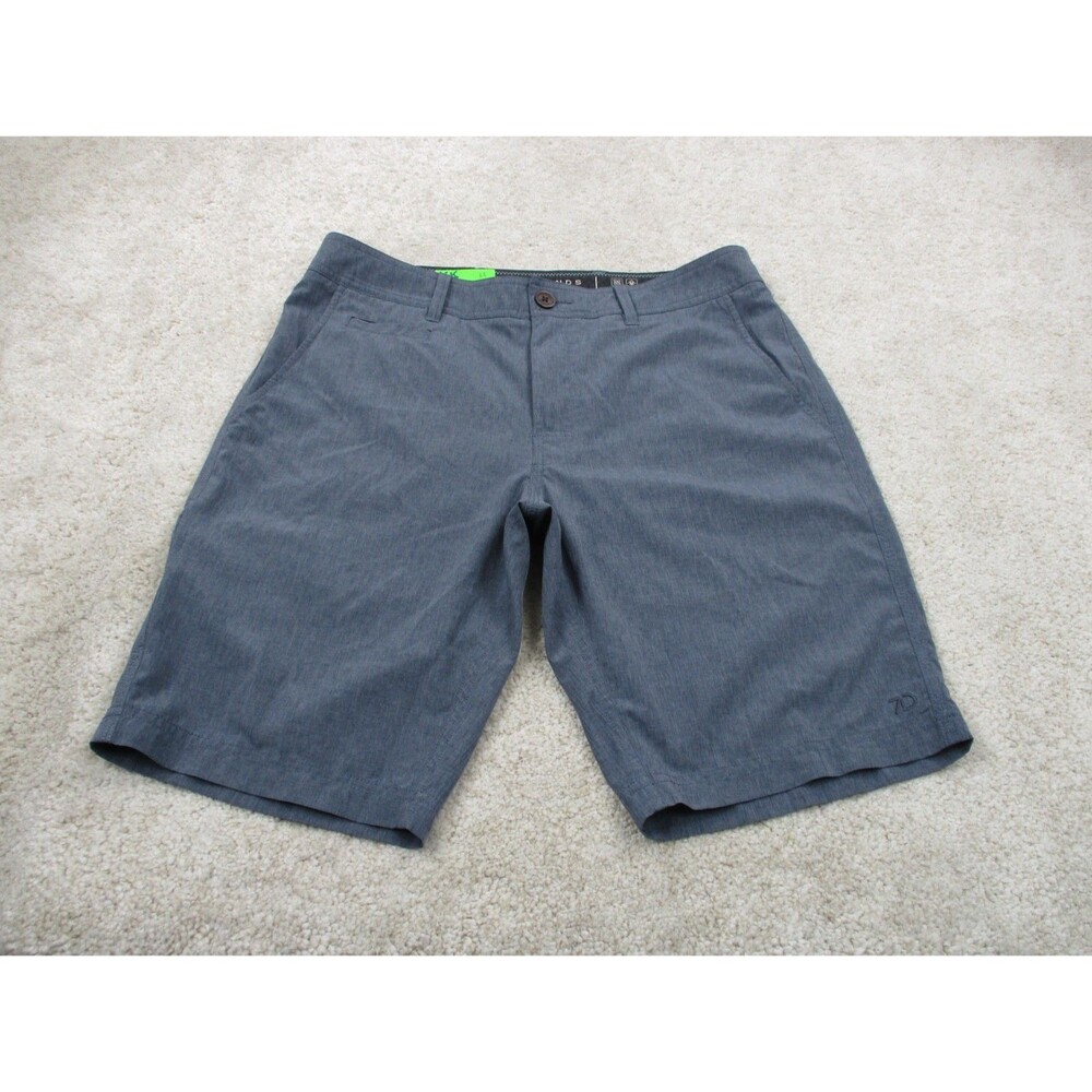 7 Diamonds Shorts Mens 33 Blue Velocity Performance Stretch Chino Casual Golf